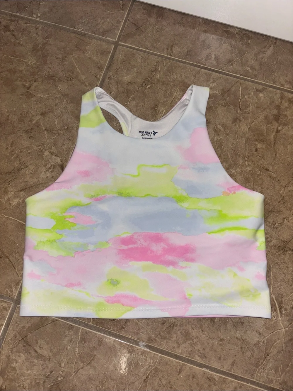 Old Navy Pastel Watercolor 2-piece set in Pink, Blue & Lime